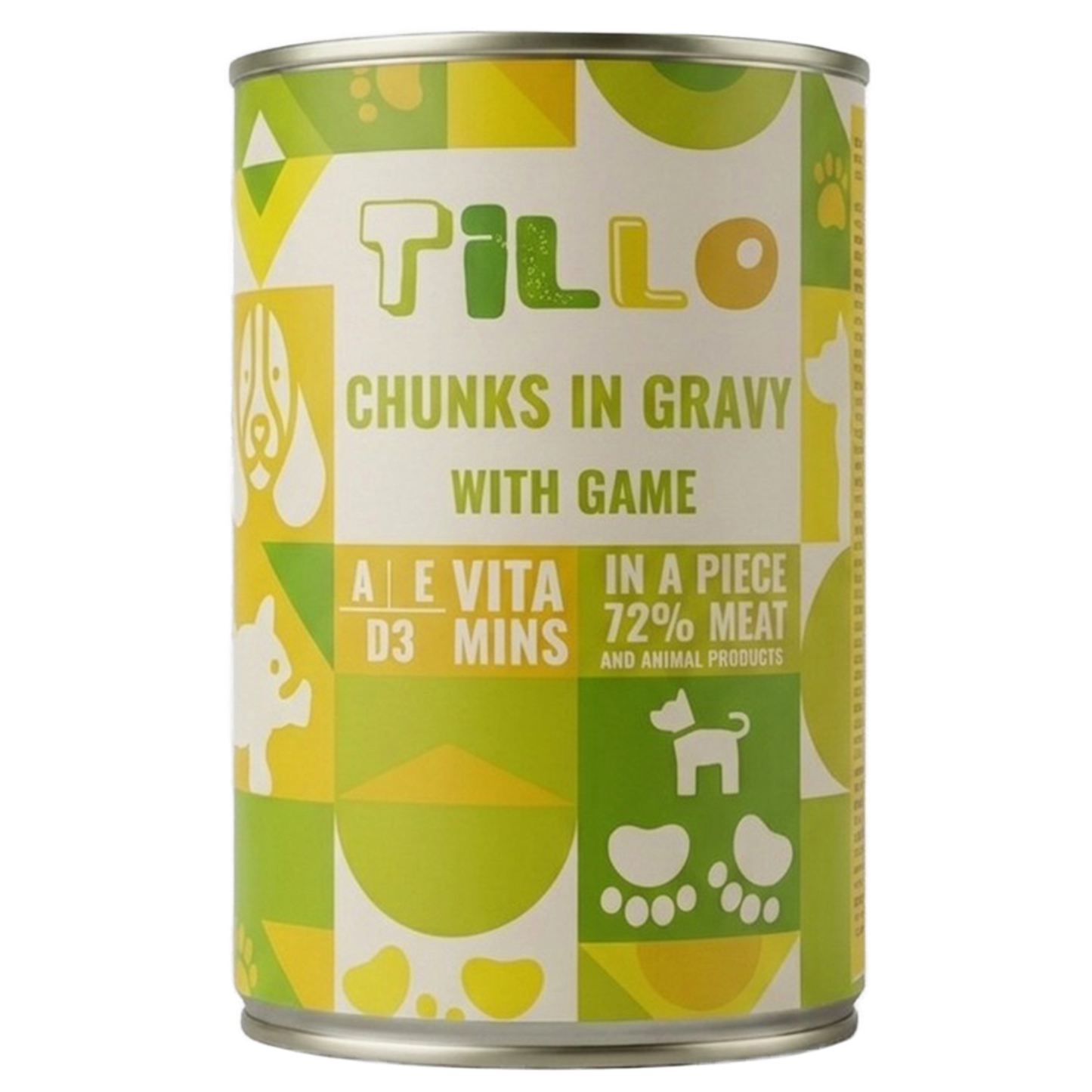 TILLO Chunky Kawałki w sosie dla psa Dziczyzna - puszka 415g