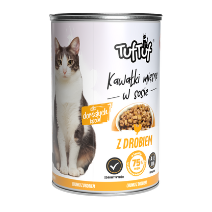 TufTuf puszka kawałki mięsne Mix smaków Zestaw 30x415g