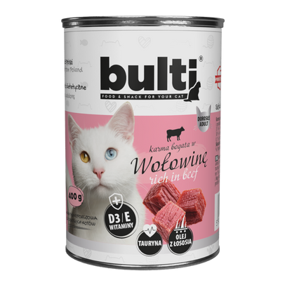 Bulti – puszka mielonka mix smaków 12x400g