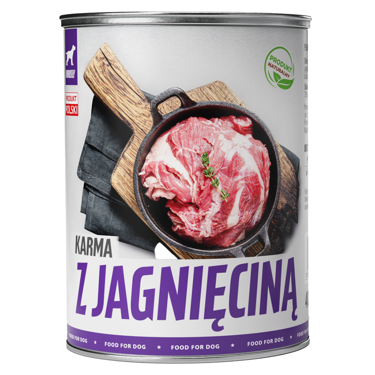 TufTuf mielonka dla psa Jagnięcina - puszka 400g