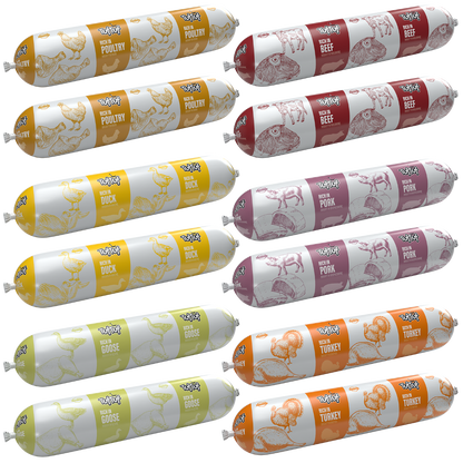 TufTuf – baton mix smaków 6 mięsnych 12x900g