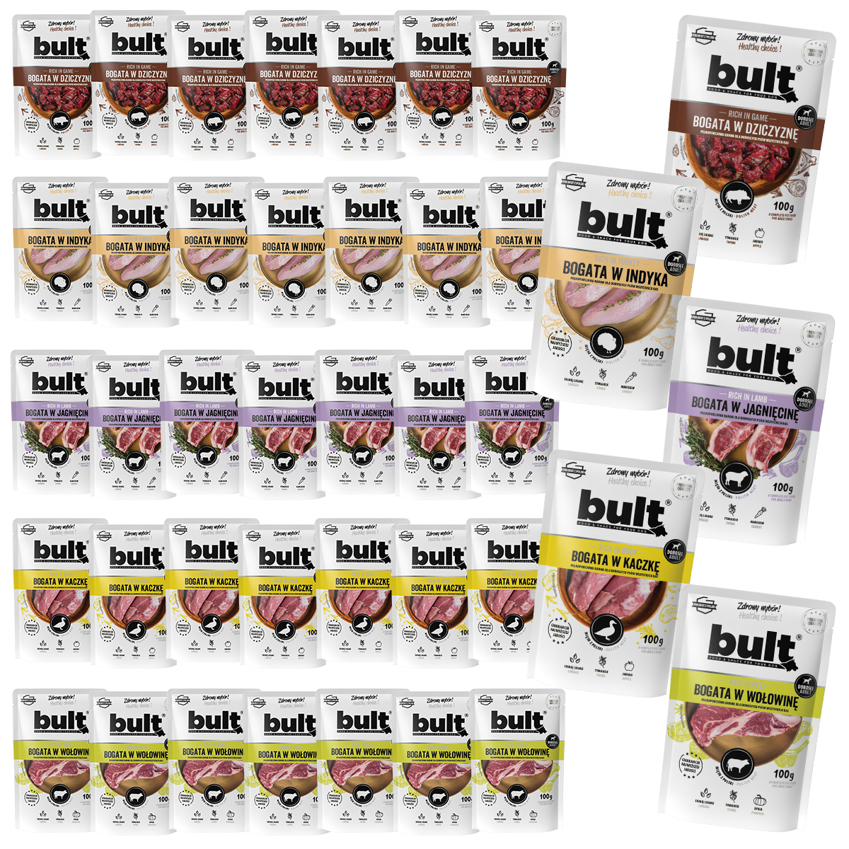 Bult saszetka mielonka Mix smaków Zestaw 40x100g