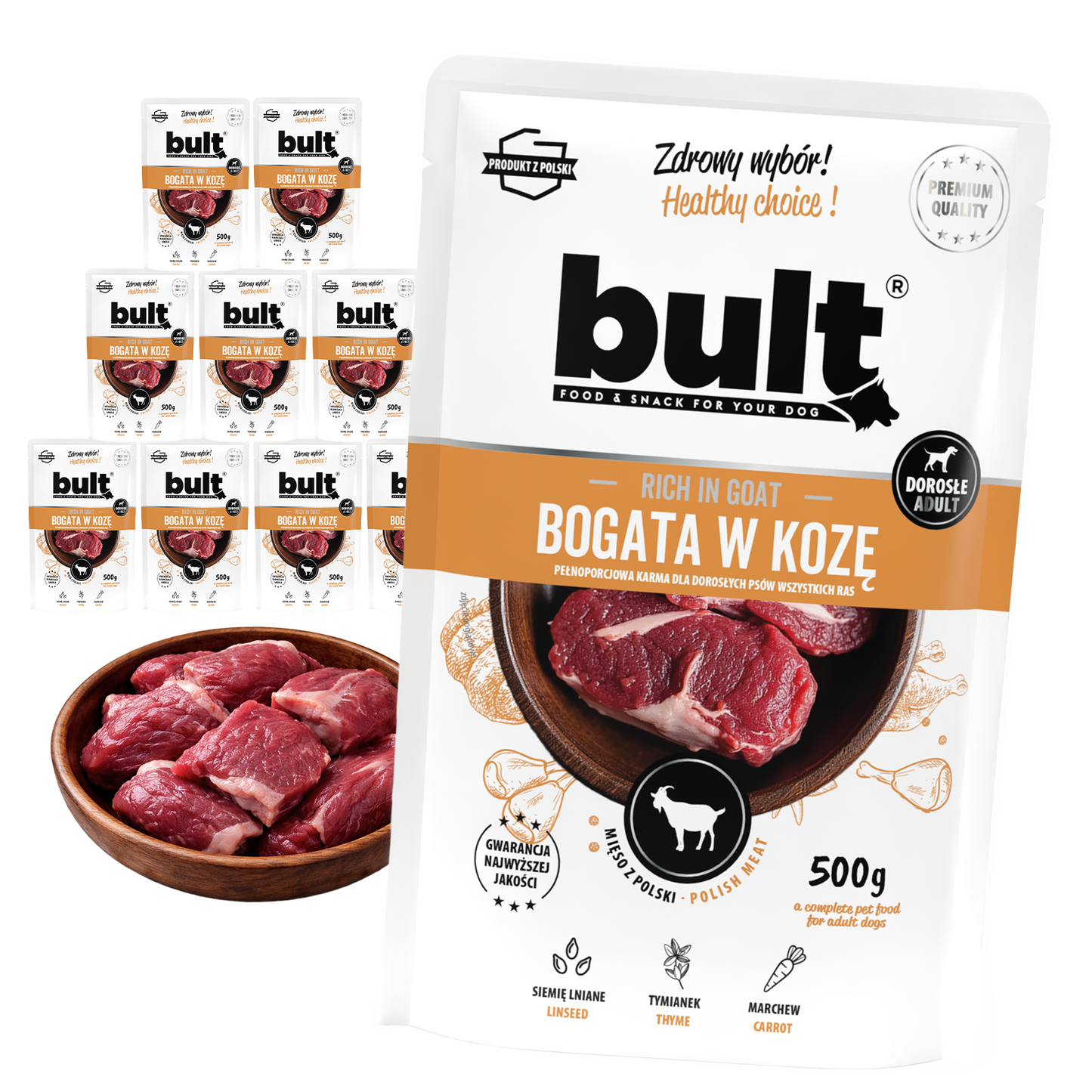 Bult saszetka mielonka bogata w kozę 10x500g