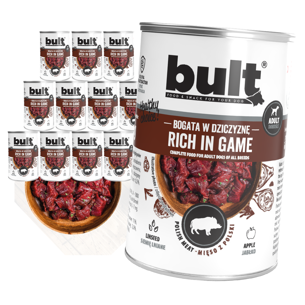 Bult puszka bogata w dziczyznę zesatw 12x400g