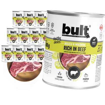 Bult – wołowina zestaw 12x800g puszka premium
