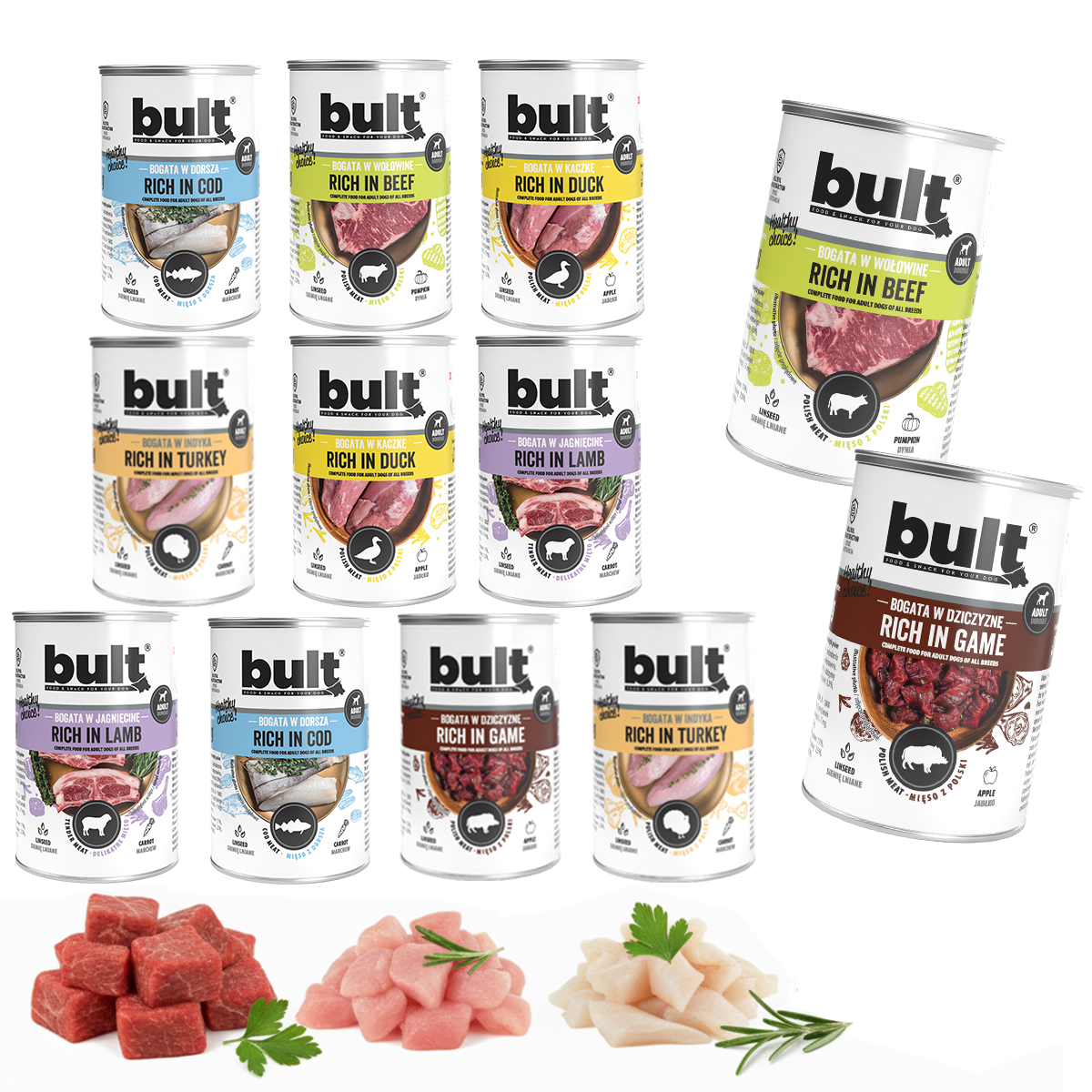 Bult – mix smaków 12x400g puszka premium