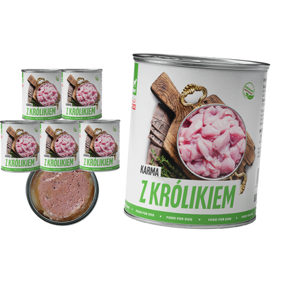 TufTuf puszka mielonka z królikiem Zestaw 6x800g