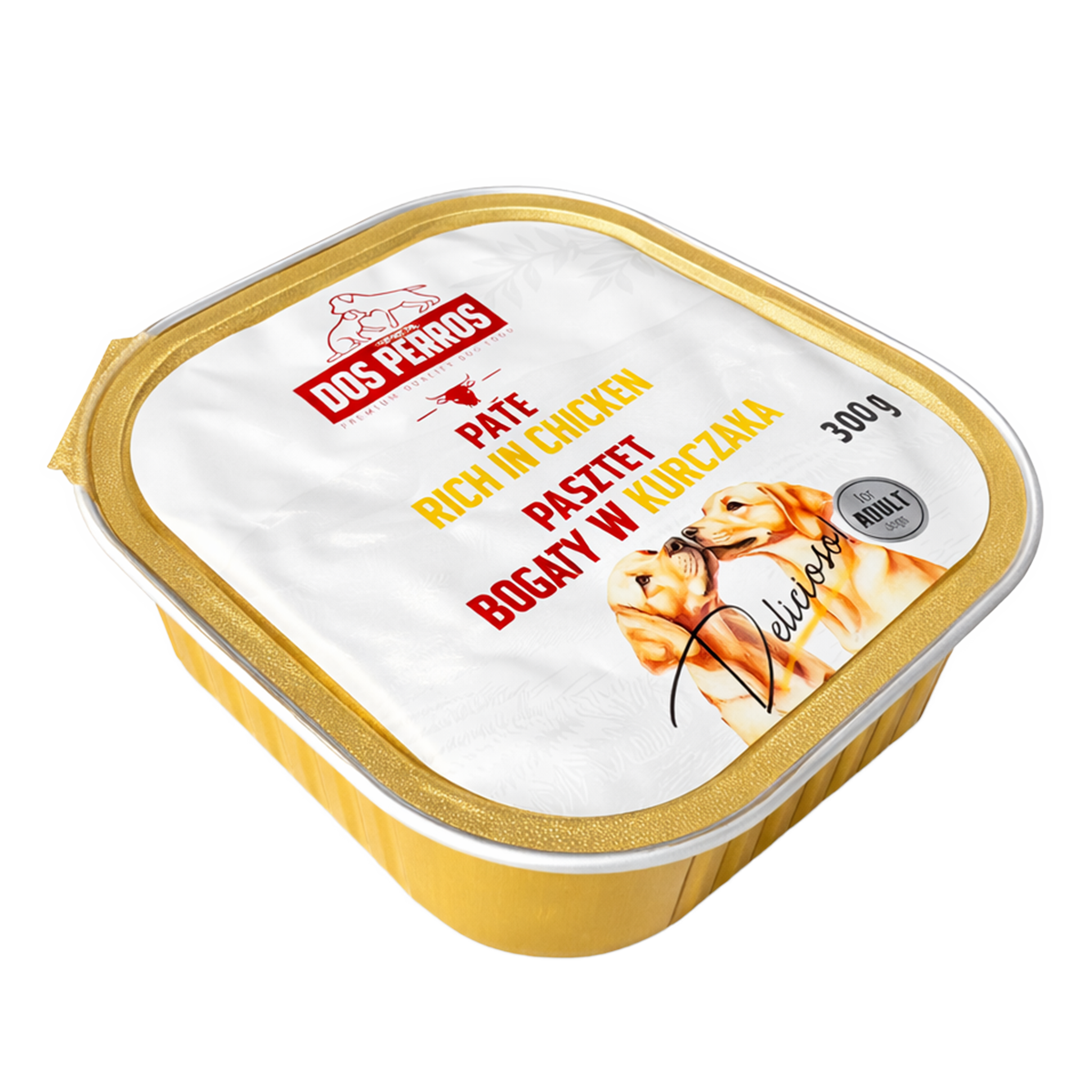 DOS PERROS Pasztet dla psa Kurczak - tacka 300g