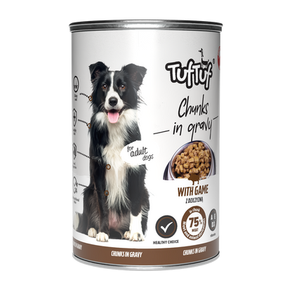 TufTuf puszka kawałki mięsne Mix smaków Zestaw 24x415g