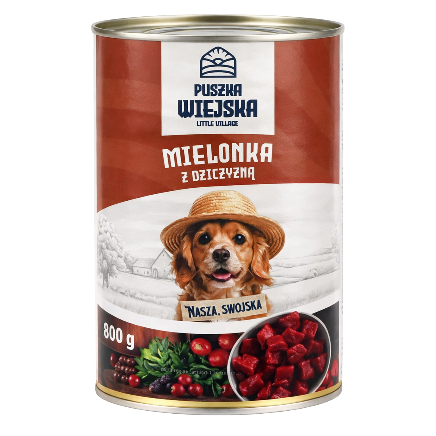 Puszka Wiejska dziczyzna mielonka 800g