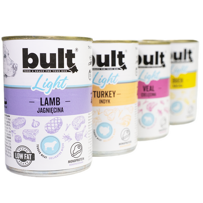 BULT LIGHT monobiałkowa mokra karma dla psa Kaczka - puszka 400g