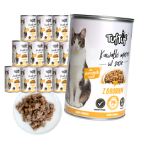 TufTuf puszka kawałki mięsne z drobiem Zestaw 12x415g