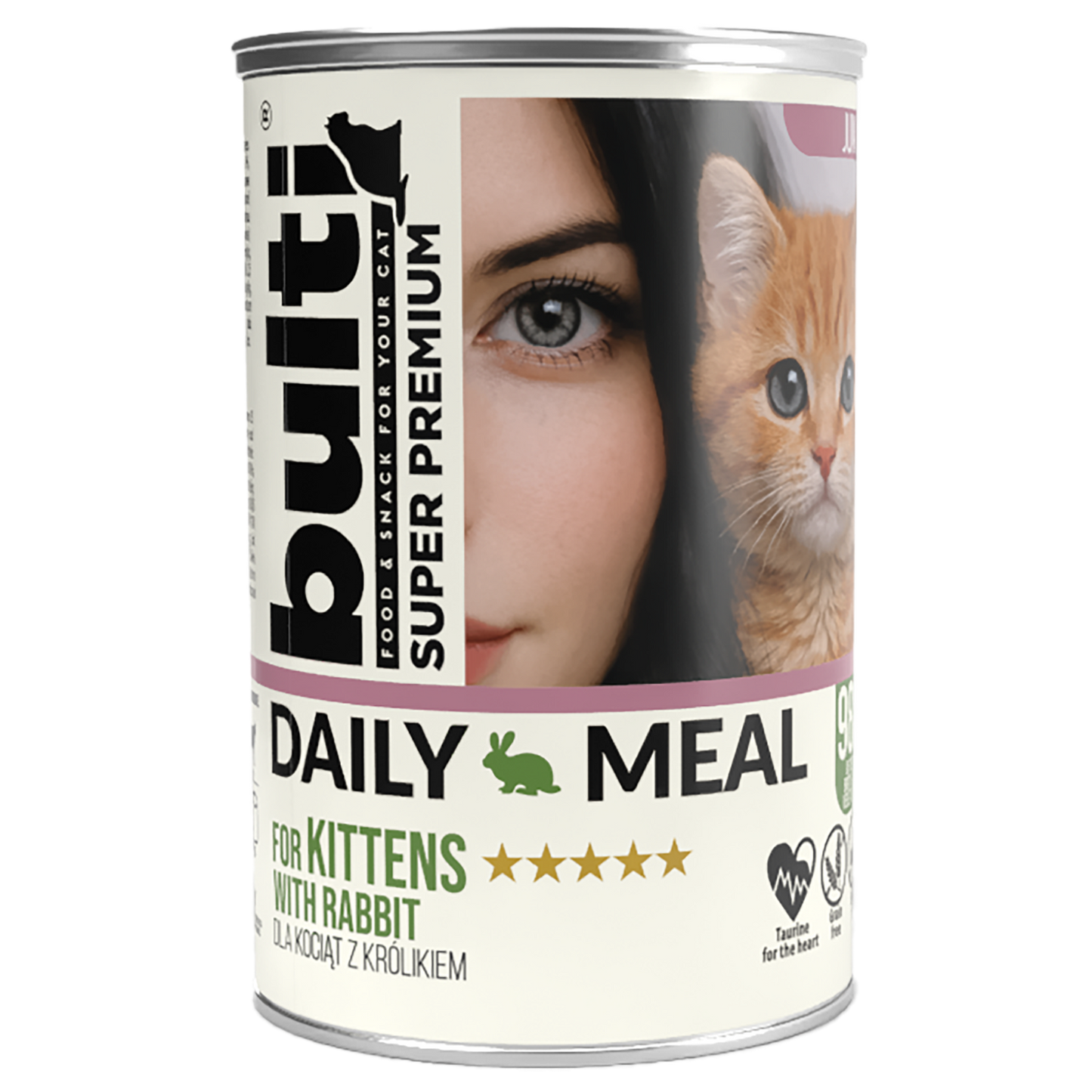 BULTI Daily Meal Kitten mokra karma dla kociąt Królik 400g