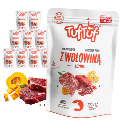 TufTuf saszetka mielonka wołowina dynia 10x100g