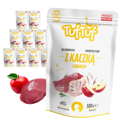 TufTuf – saszetka kaczka jabłko 10x500g