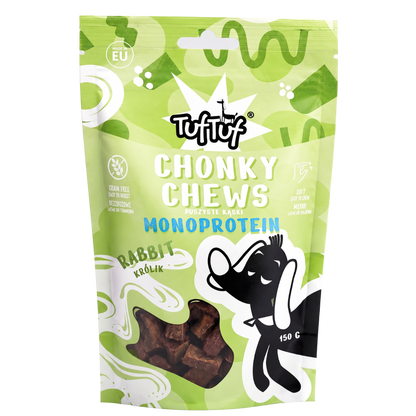 TufTuf Chonky Chews przysmak dla psa Królik 150g