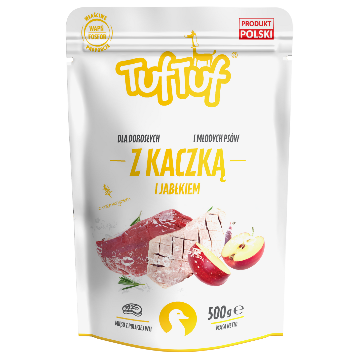 TufTuf – saszetka kaczka jabłko 10x500g