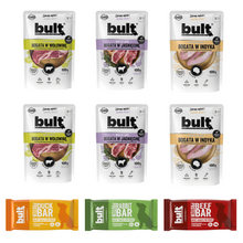 BULT Adventure Box Small miasto 3× Protein Bar + 6× saszetka 100g