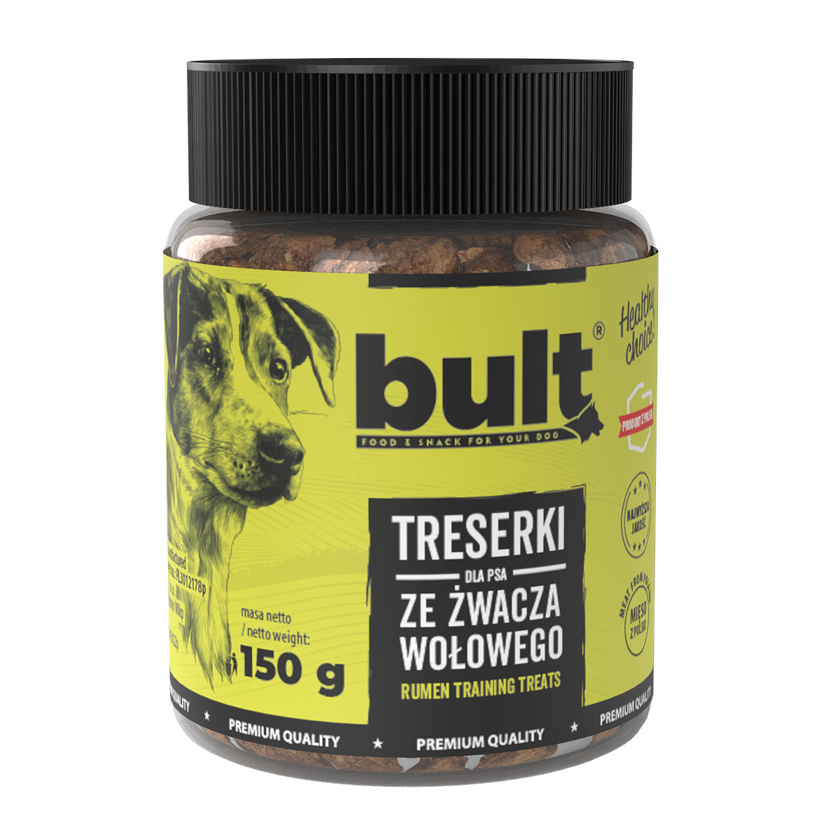 BULT TRENERKI ŻWACZ WOŁOWY - przysmak dla psa 150g
