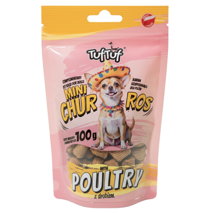 TufTuf mini churros z drobiem 100g