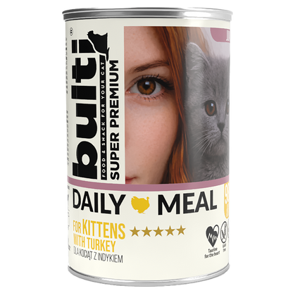 BULTI Daily Meal Kitten mokra karma dla kociąt Indyk 400g