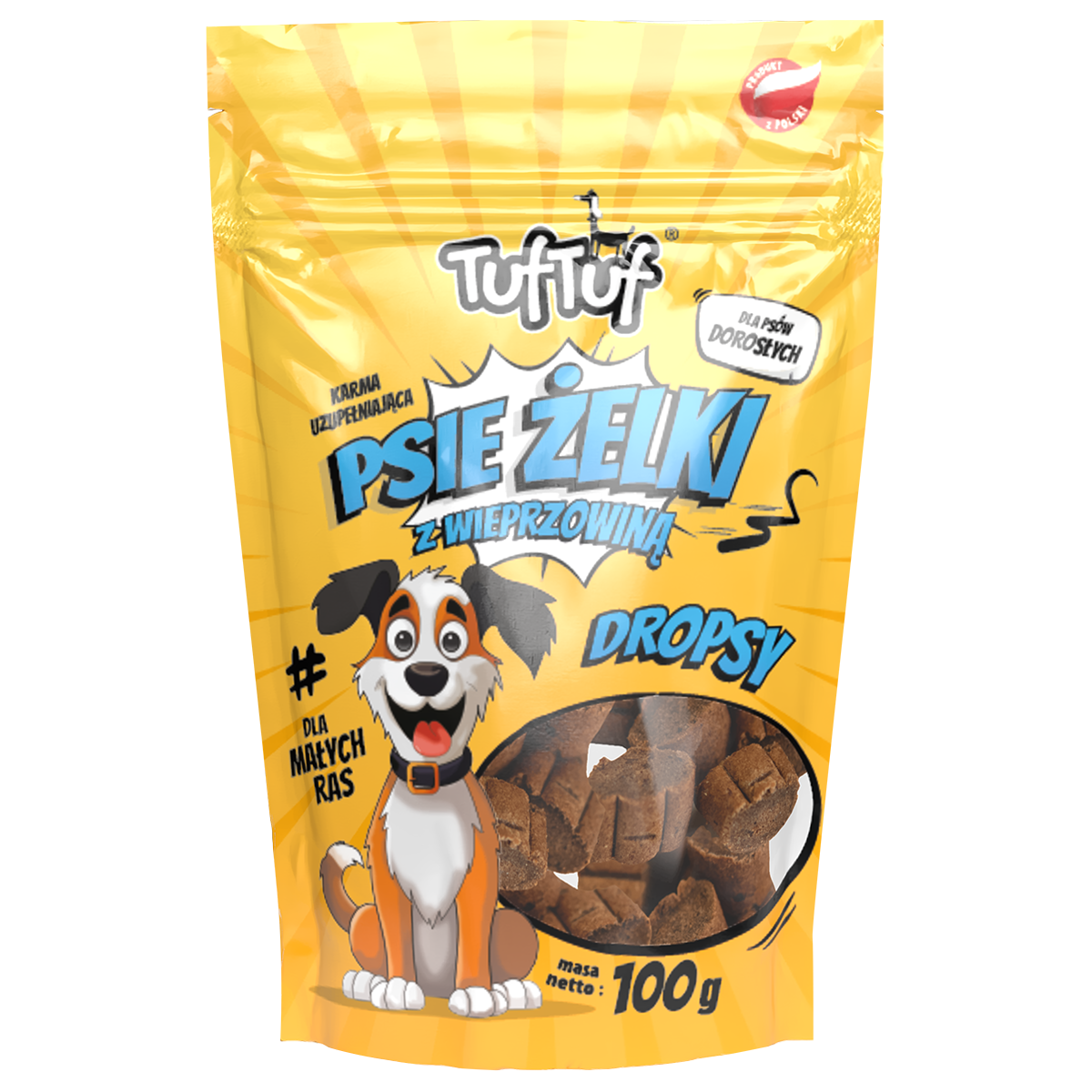 TufTuf psie żelki dropsy z wieprzowiną 80g