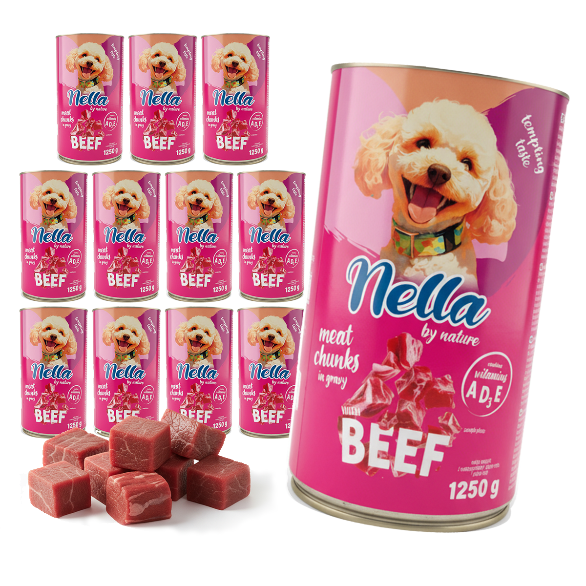 Nella wołowina kawałki w sosie 12x1250g