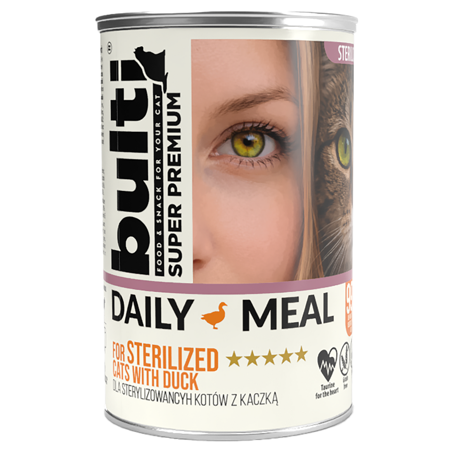BULTI DAILY MEAL STERILIZED KACZKA Z KURCZAKIEM - mokra karma dla kota 400g