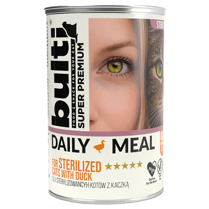 BULTI DAILY MEAL STERILIZED KACZKA Z KURCZAKIEM - mokra karma dla kota 400g