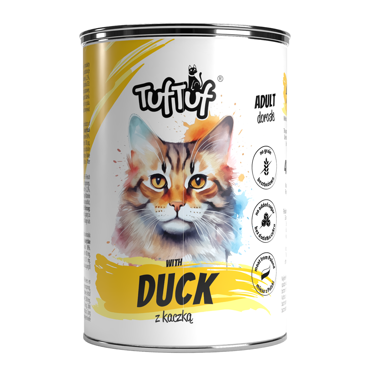 TufTuf MIELONKA KACZKA - mokra karma dla kota puszka 400g