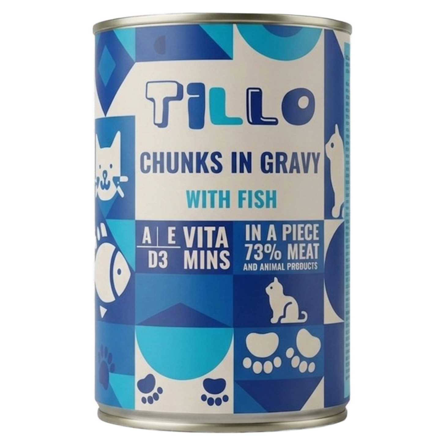TILLO CHUNKY RYBA - Kawałki w sosie dla kota, puszka 415g