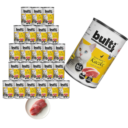 Bulti puszka mielonka z kaczką Zestaw 24x400g