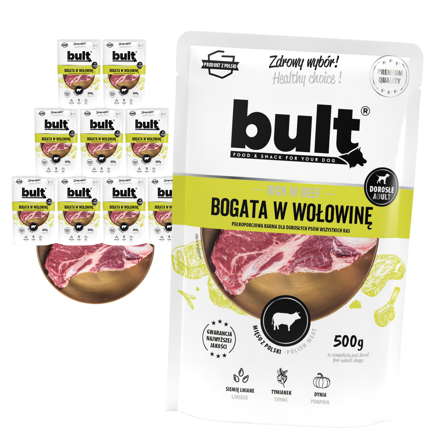 Bult – saszetka mielonka wołowina 10x500g