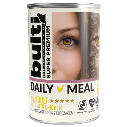 BULTI DAILY MEAL ADULT KURCZAK - Ault mokra karma dla kota 400g