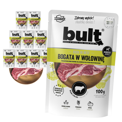 Bult saszetka mielonka bogata w wołowinę Zestaw 10x100g