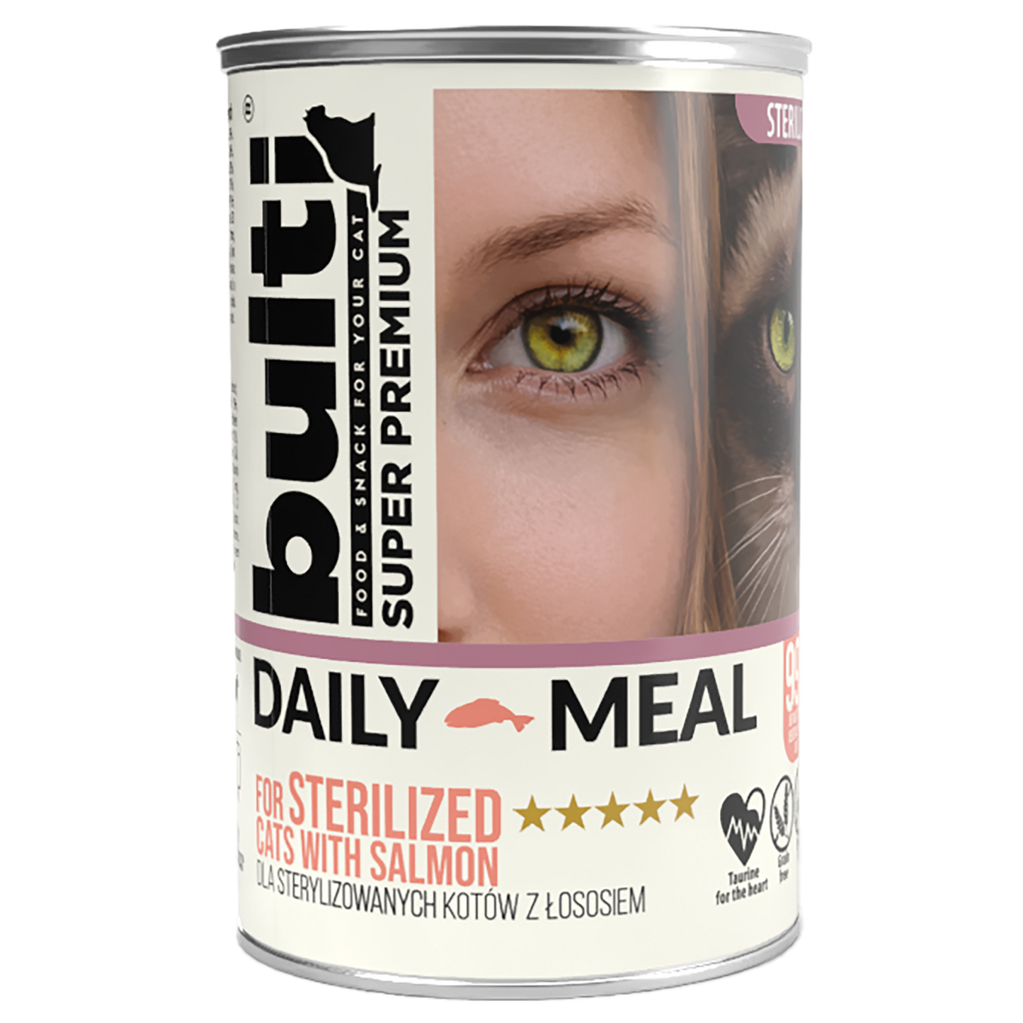 BULTI DAILY MEAL STERILIZED ŁOSOŚ Z KURCZAKIEM - mokra karma dla kota 400g