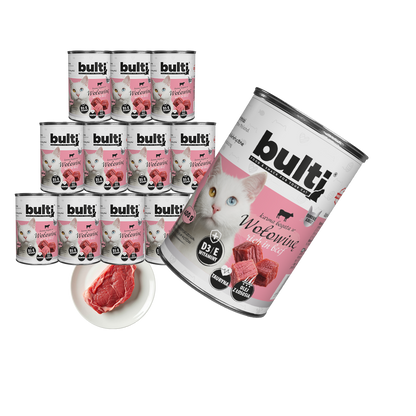 Bulti puszka mielonka z wołowiną Zestaw 12x400g