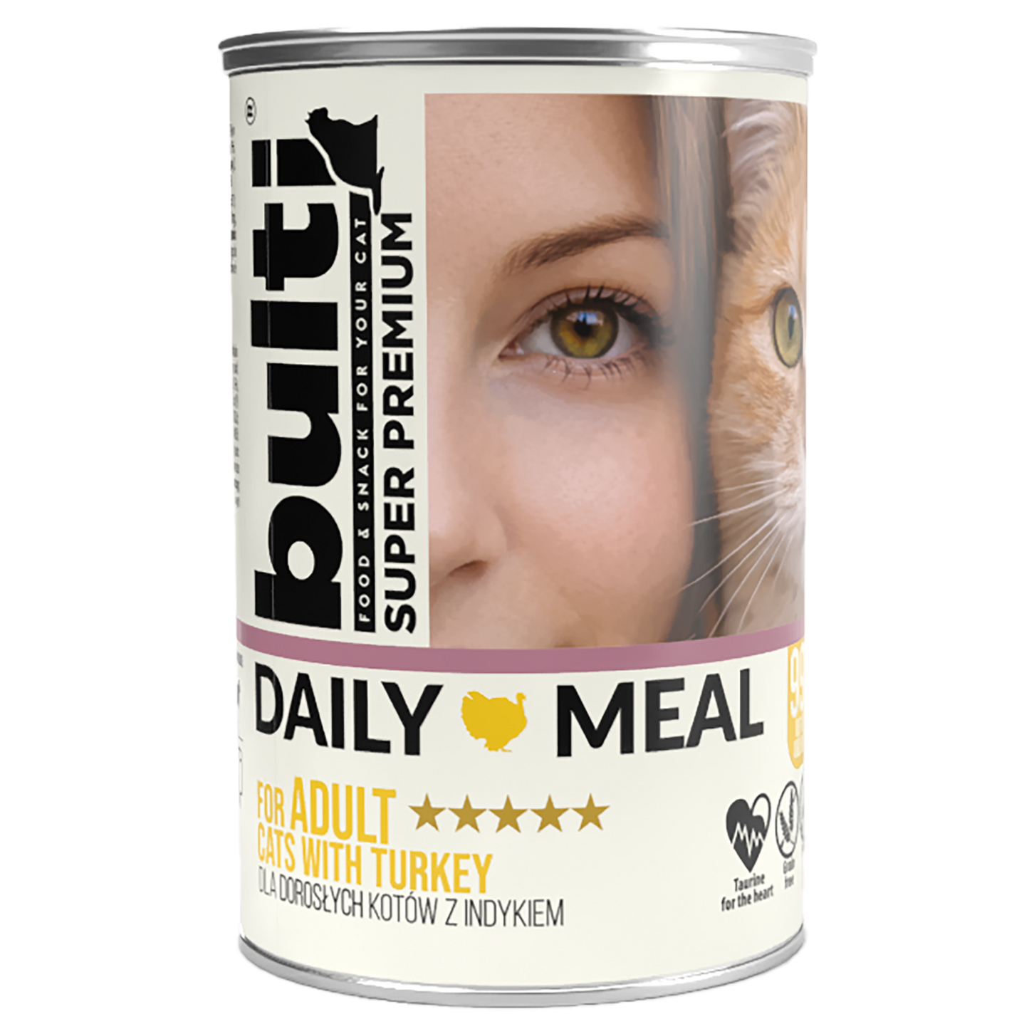 BULTI DAILY MEAL ADULT INDYK - mokra karma dla kota 400g