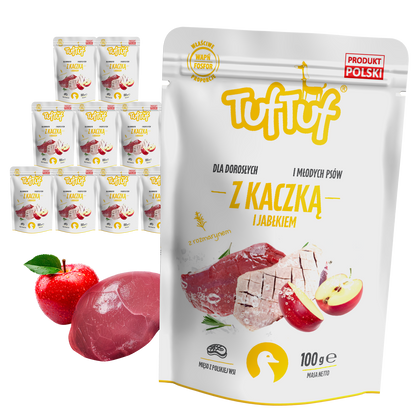 TufTuf saszetka mielonka kaczka z jabłkiem 10x100g