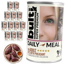 BULTI Daily Meal Adult mokra karma dla kota bażant, puszka 12 x 400g