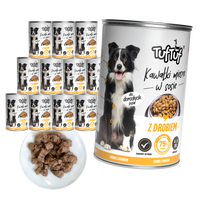 TufTuf puszka kawałki mięsne z drobiem Zestaw 12x415g