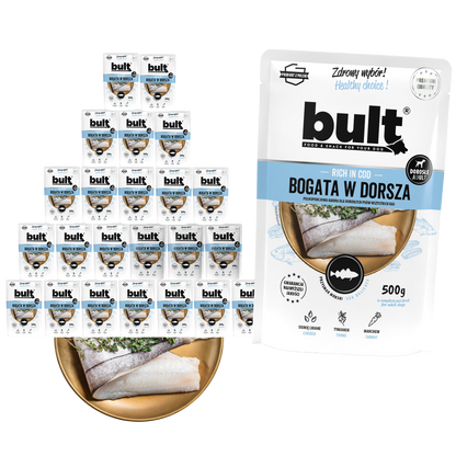 Bult saszetka mielonka bogata w dorsza Zestaw 24x500g