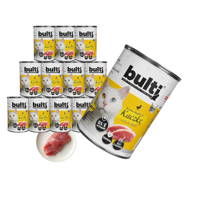 Bulti puszka mielonka z kaczką Zestaw 12x400g
