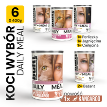 BULTI Daily meal koci wybór perliczka, jagnięcina, cielęcina 6x400g