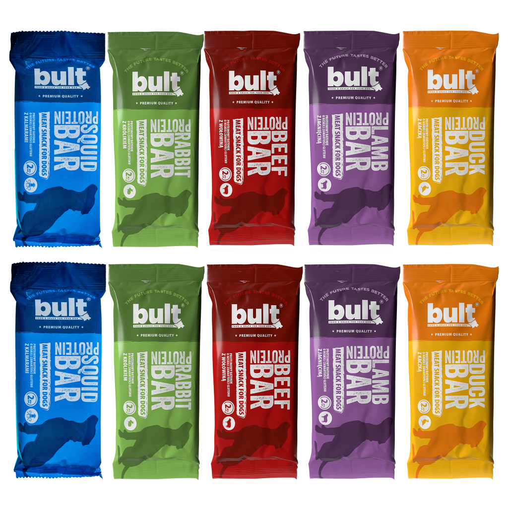 BULT Protein Bar przysmak dla psa mix smaków, 10 x 75g