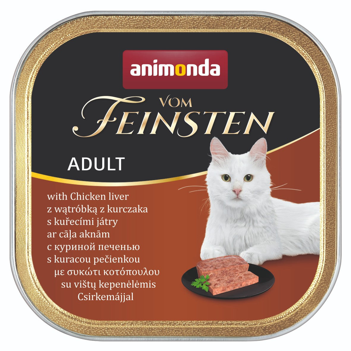 Animonda Vom Feinsten - mokra karma dla kota wątróbka z kurczaka tacka