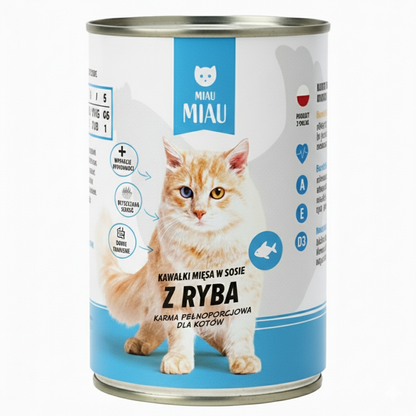 Miau miau bogata w rybę 6x415g