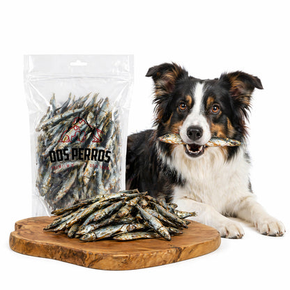 Dos Perros gryzak naturalny dla psa Suszone Szprotki 500g Przysmak