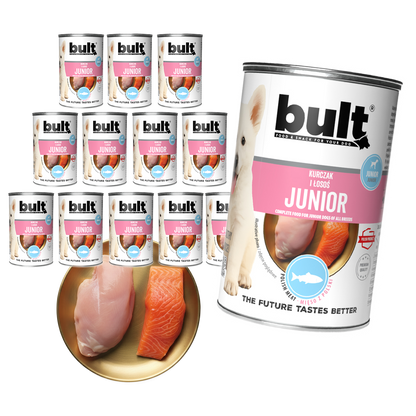 Bult junior kurczak i łosoś dla szczeniąt 12x400g