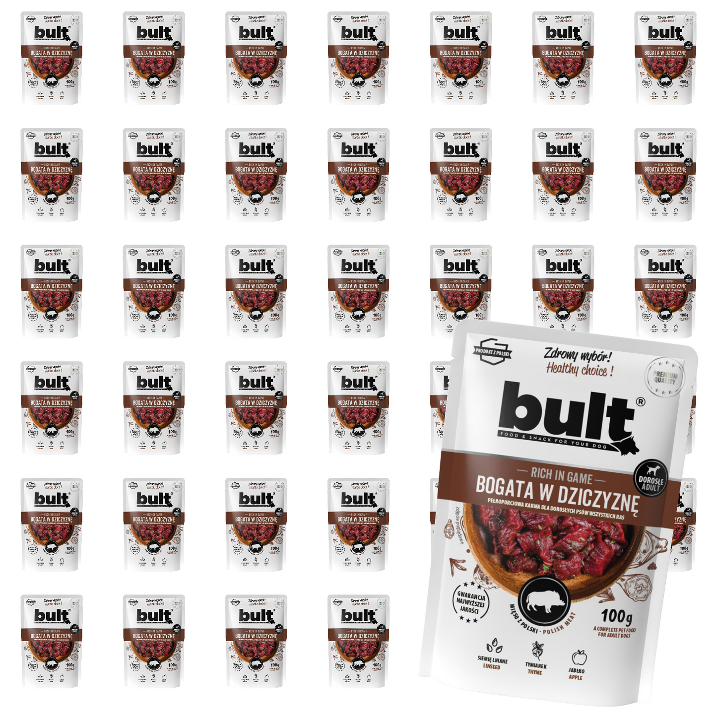Bult saszetka mielonka bogata w dziczyznę 40x100g